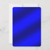 Gold, Dark Blue Company - Urlaubskarte Einladung (Rückseite)