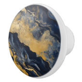 Gold Dark Marble Muster Keramikknauf (Rechts)