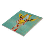 Gold, das Giraffen-Fliese späht Fliese (Seite)