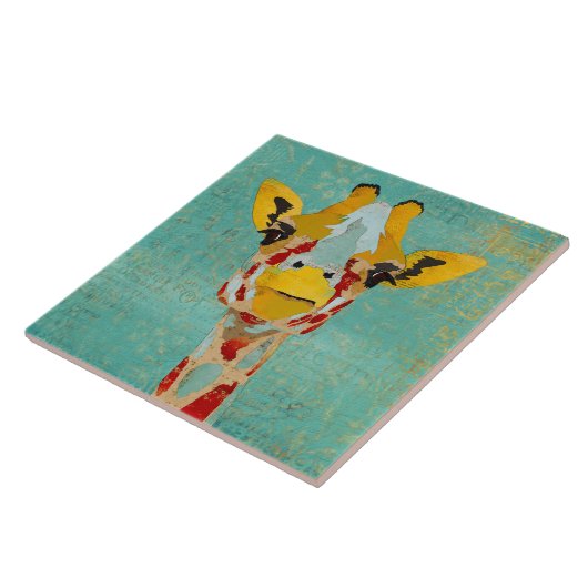 Gold, das Giraffen-Fliese späht Fliese (Seite)