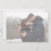 Gold |, das wir die dankbare 2 Foto-Hochzeit sind, Dankeskarte (Rückseite)