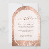 Gold, das wir noch immer verlängern 50. Hochzeit Einladung (Vorderseite)