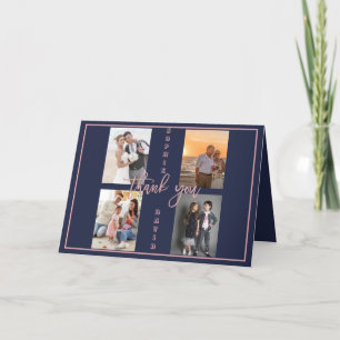 Gold, das wir noch verlängern, das Vows-FotoCollag Dankeskarte