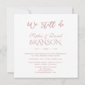 Gold, das wir noch verlängern, das Vows-FotoCollag Einladung (Rückseite)