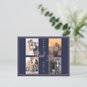 Gold, das wir noch verlängern, das Vows-FotoCollag Postkarte (Stehend Vorderseite)