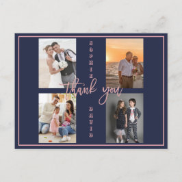 Gold, das wir noch verlängern, das Vows-FotoCollag Postkarte