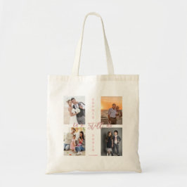 Gold, das wir noch verlängern, das Vows-FotoCollag Tragetasche