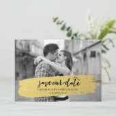 GOLD | Datum freihalten Save The Date (Stehend Vorderseite)