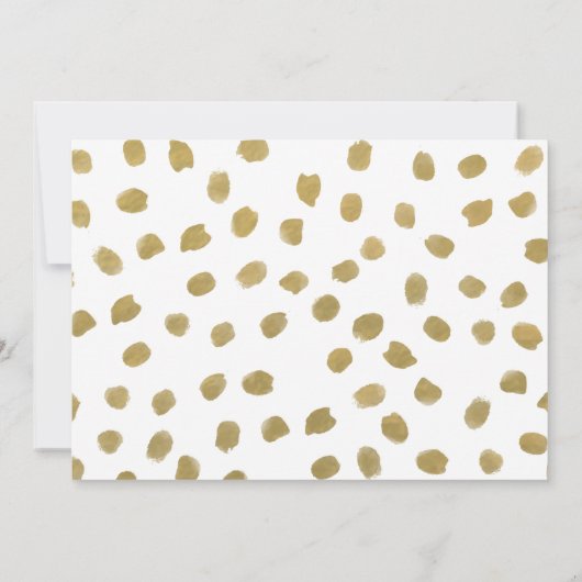 GOLD | Datum freihalten Save The Date (Rückseite)