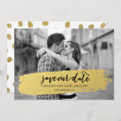 GOLD | Datum freihalten Save The Date (Vorne/Hinten)