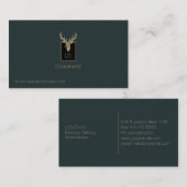 Gold Dealer Head Business Card Visitenkarte (Vorne/Hinten)