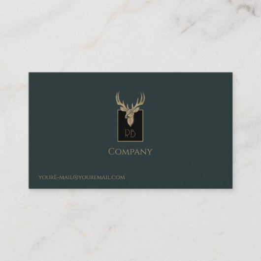 Gold Dealer Head Business Card Visitenkarte (Vorderseite)