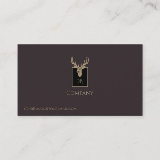 Gold Dealer Head Business Card Visitenkarte (Vorderseite)