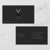 Gold Dealer Head Business Card Visitenkarte (Vorne/Hinten)