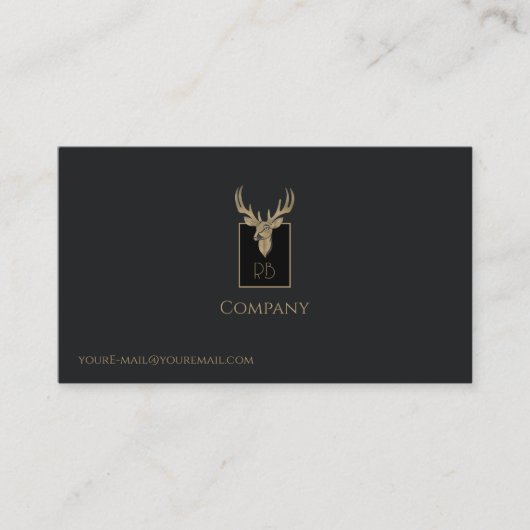 Gold Dealer Head Business Card Visitenkarte (Vorderseite)