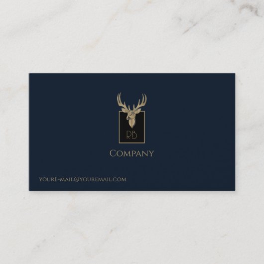 Gold Dealer Head Business Card Visitenkarte (Vorderseite)
