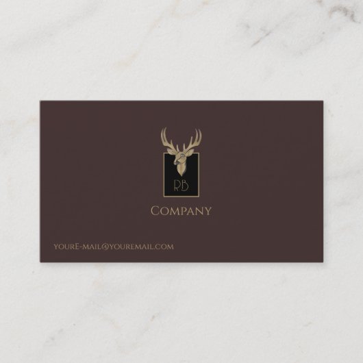 Gold Dealer Head Business Card Visitenkarte (Vorderseite)