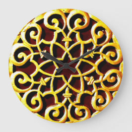 Gold Decoration Große Wanduhr