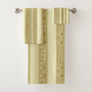 Gold Decorative Badetücher Set