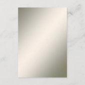 Gold Decorative Florl Detail Einschließkarte Begleitkarte (Rückseite)