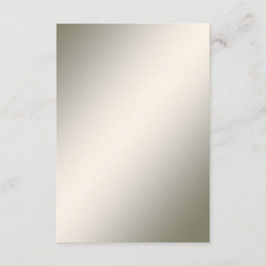 Gold Decorative Florl Detail Einschließkarte Begleitkarte (Rückseite)