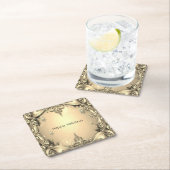 Gold Decorative Holiday Paper Untersetzer (Vor Ort)