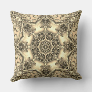 Gold Decorative Holiday Throw Kissen