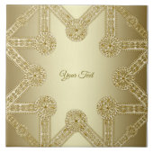 Gold Decorative Keramik Tile Fliese (Vorderseite)