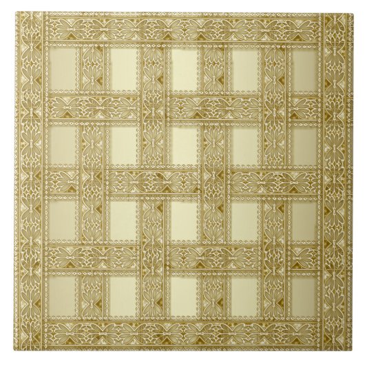 Gold Decorative Keramik Tile Fliese (Vorderseite)