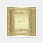 Gold Decorative Napkins Serviette (Vorderseite)