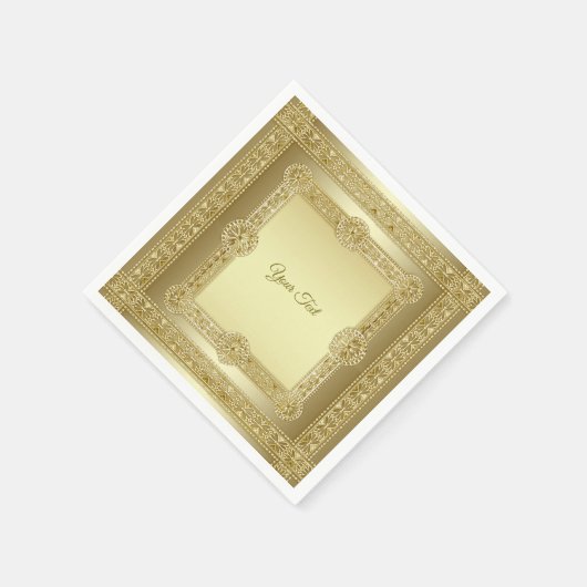 Gold Decorative Napkins Serviette (Ecke)