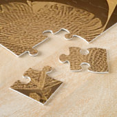 Gold Decorative Owl Mandala Design Puzzle (Seite)