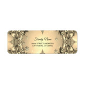 Gold Decorative Rücksendeadresse (Vorne)