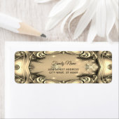 Gold Decorative Rücksendeadresse (Insitu)