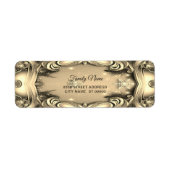 Gold Decorative Rücksendeadresse (Vorne)