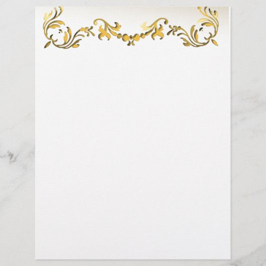 Gold Decorative Scroll Border Flyer (Vorne)