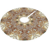 Gold Decorative Weihnachtsbaumrock Polyester Weihnachtsbaumdecke (Schrägansicht)