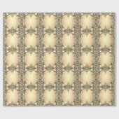 Gold Decorative Wrapping Paper Geschenkpapier (Flach)