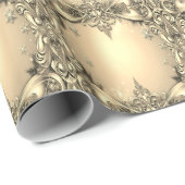 Gold Decorative Wrapping Paper Geschenkpapier (Rolleneckpunkt)