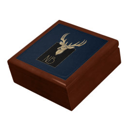 Gold Deer Head Erinnerungskiste