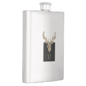 Gold Deer Head Flachmann (Rechts)
