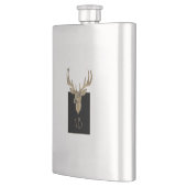 Gold Deer Head Flachmann (Links)