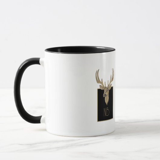 Gold Deer Head Tasse (Links)