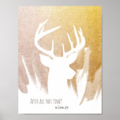 Gold Deer Patronus Poster (Vorne)