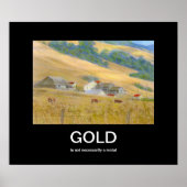 Gold Demotivations-Poster Poster (Vorne)