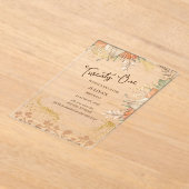 Gold der 21. Bohemischen Geburtstagsparty Acryleinladungen (Ablage )