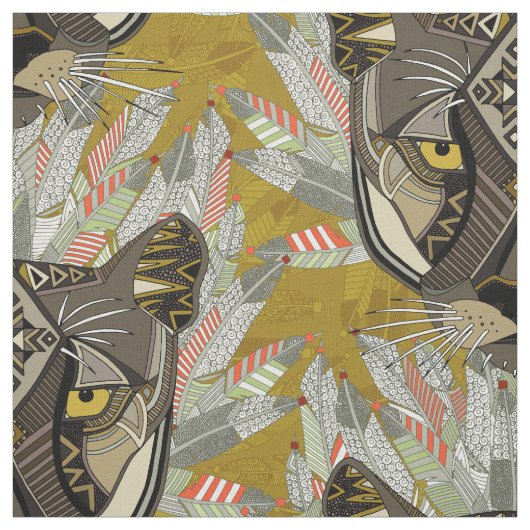 Gold der einheimischen Berge Stoff (Muster)