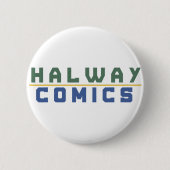 Gold der halben Comicen Button (Vorderseite)