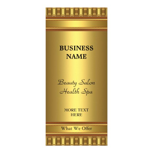 Gold der Rackkarte Werbekarte (Vorne)