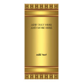 Gold der Rackkarte Werbekarte (Hinten)
